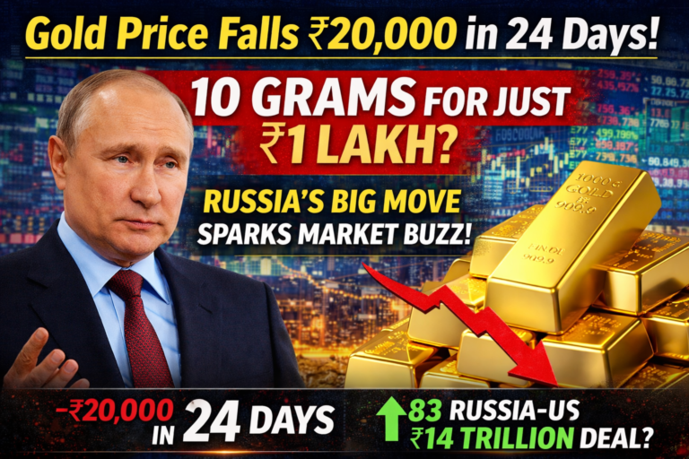 Gold Price Drops ₹20,000 in 24 days